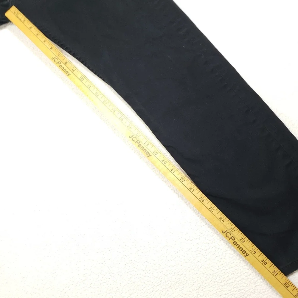 Levi's 513 Slim Straight Jeans Mens 36x32 Black Stretch Denim Pants